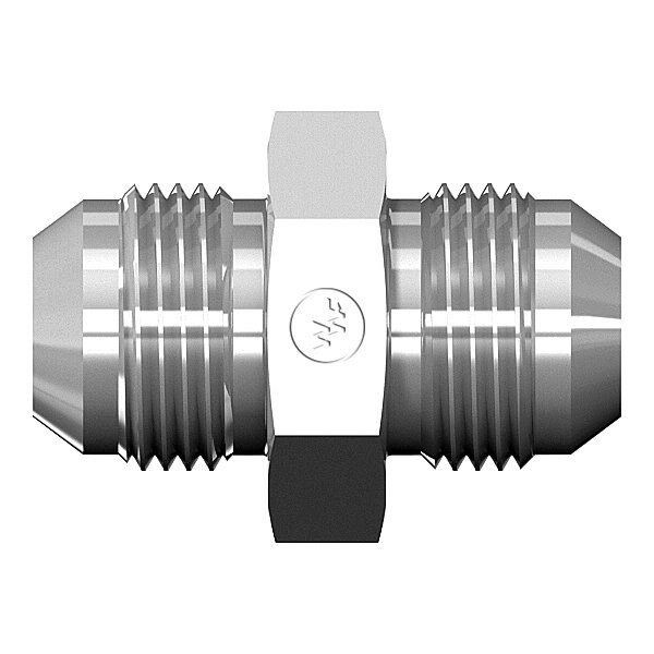 World Wide Fittings Male JIC to Male JIC Straight Union- Large Hex 5306X12X12 - main